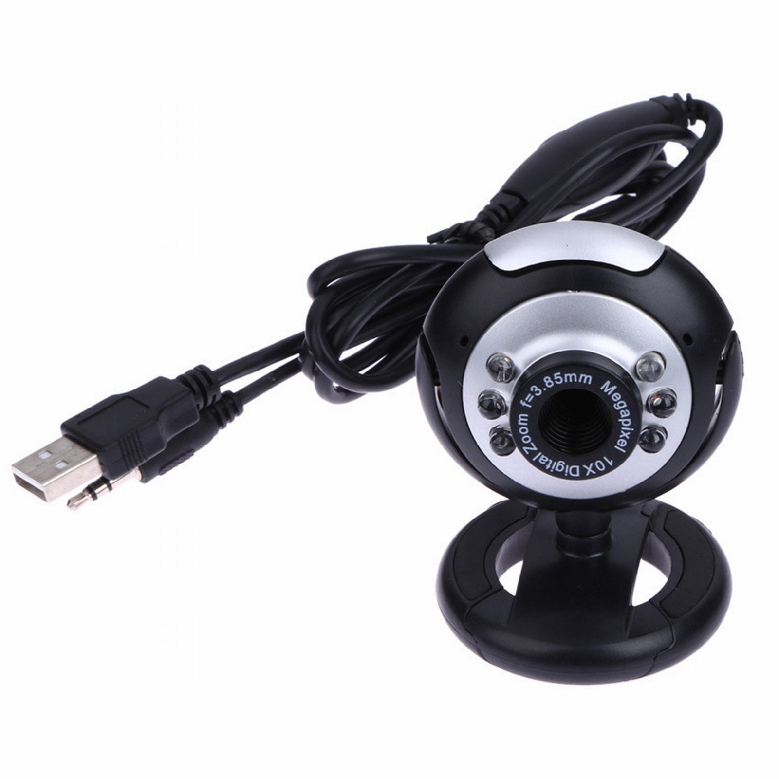 thumbnail image 4 of USB 50.0 M 6 LED Webcam Cámara con micrófono incorporado para PC de escritorio portátil, 4 of 4
